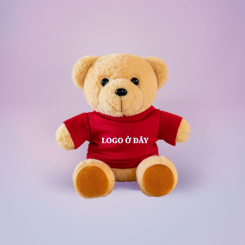 Teddy in thêu logo